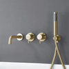 Dual Control Brass Bathroom Shower Faucet Luxury Type Bathtub Tap