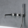 Dual Control Brass Bathroom Shower Faucet Luxury Type Bathtub Tap