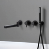 Dual Control Brass Bathroom Shower Faucet Luxury Type Bathtub Tap