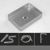 Luxury Bathroom Sink Stainless Steel Countertop Sink Nordic Wash Basin