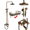 Elegant Shower Set with Brass Antique Finish Vintage Brass Shower Set