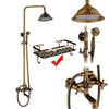 Elegant Shower Set with Brass Antique Finish Vintage Brass Shower Set