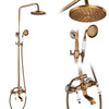 Elegant Shower Set with Brass Antique Finish Vintage Brass Shower Set
