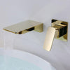 Elegant Waterfall Faucet Wall Mounted Durable Brass Material