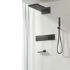 Embedded Box Shower Faucet Ceiling Control LED Rainfall Shower Mixer Set