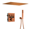 Embedded Brass Shower System Thermostatic Hot Cold Bath Mixer