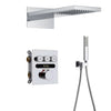 Embedded Brass Shower System Thermostatic Hot Cold Bath Mixer