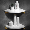 Emerald Marble Corner Shelf Bathroom Cosmetic and Shower Storage Rack