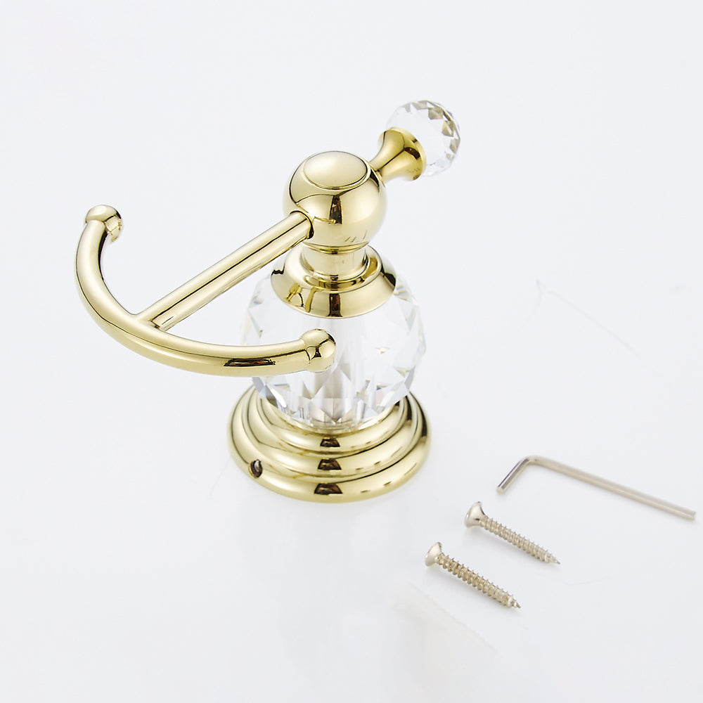 European Style Crystal Metal Coat Hooks Decorative Wall Hooks – Index Bath