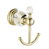 European Style Crystal Metal Coat Hooks Decorative Wall Hooks