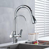 Flexible Brass Kitchen Water Filter Faucet Kitchen Faucets Dual Spout Filter Faucet In Colors