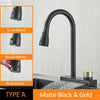 Flexible Pull Out 3 Way Sprayer Kitchen Faucets Kitchen Sink Rotate Tap