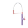 Flexible Silicone Kitchen Faucet Swivel Dual Spray Hot Cold Mixer Tap