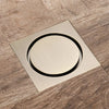 Floor Drain Brass Rose Gold Square Bathroom Shower Waste Strainer