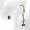 Floor Standing Bathtub Shower Faucet Bathroom Brass Water Mixer Tap