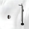 Floor Standing Bathtub Shower Faucet Bathroom Brass Water Mixer Tap