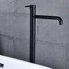 Flooring Bath Faucet with Handheld Shower Black Bathtub Mixer Tap