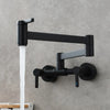 Foldable Brass Kitchen Tap with Hot Cold Water Mixer Pot Filler Tap