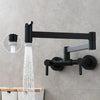 Foldable Brass Kitchen Tap with Hot Cold Water Mixer Pot Filler Tap