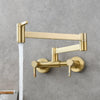 Foldable Brass Kitchen Tap with Hot Cold Water Mixer Pot Filler Tap