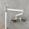 Foldable Brass Kitchen Tap with Hot Cold Water Mixer Pot Filler Tap