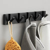 Folding Towel Hanger 2 Ways Wall Hook Coat Clothe Holder for Bathroom