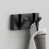 Folding Towel Hanger 2 Ways Wall Hook Coat Clothe Holder for Bathroom
