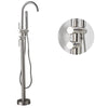 Freestanding Bathtub Faucet Brass Hot Cold Water Mixer Swivel Spout