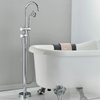 Freestanding Bathtub Faucet Brass Hot Cold Water Mixer Swivel Spout