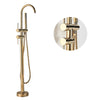 Freestanding Bathtub Faucet Brass Hot Cold Water Mixer Swivel Spout