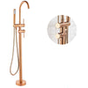 Freestanding Bathtub Faucet Brass Hot Cold Water Mixer Swivel Spout