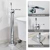 Freestanding Waterfall Brass Bathtub Faucet 2 Function Hand Shower Tap