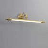 Full Copper Mirror Front Wall Lamp Golden Anti-Fog LED Bathroom Light