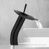 Glass Waterfall Art Deck Mounted Faucet Washbasin Faucet