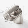 Glass Waterfall Art Deck Mounted Faucet Washbasin Faucet
