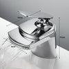 Glass Waterfall Art Deck Mounted Faucet Washbasin Faucet