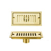Gold Stainless Steel Linear Shower Floor Drain with Anti-Odor Strainer