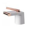 Bathroom Brass Basin Faucet Hot Cold Deck Mount Lavatory Sink Mixer Tap