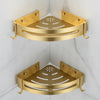 Gold Corner Shelf Bathroom Storage Shelves Triangle Towel Storage Rack