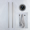 Gold Heated Towel Rail 220V Wall Mounted Smart Bathroom Warmer Modern Dubai