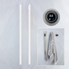 Gold Heated Towel Rail 220V Wall Mounted Smart Bathroom Warmer Modern Dubai