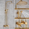 Golden Shower Bracket Faucet Rain Brass 8