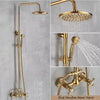 Golden Shower Bracket Faucet Rain Brass 8