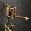 Hand Held Bidet Sprayer Douche Toilet Kit Antique Bronze Bidet Faucet