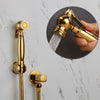 Hand Held Bidet Sprayer Titanium Gold Solid Brass Toilet Douche Kit