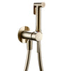 Hand-held Brass Bidet Sprayer Faucet Wall Mount Water Mixer with Hose
