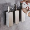 Hand Liquid Soap Dispenser Stainless Steel Bathroom Shampoo Bottles