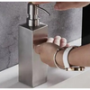 Hand Liquid Soap Dispenser Stainless Steel Bathroom Shampoo Bottles