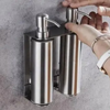Hand Liquid Soap Dispenser Stainless Steel Bathroom Shampoo Bottles