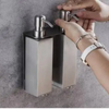 Hand Liquid Soap Dispenser Stainless Steel Bathroom Shampoo Bottles